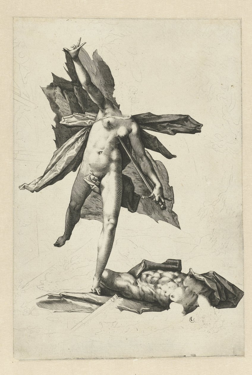 Pyramus a Thisbe od Hendrick Goltzius (workshop of)