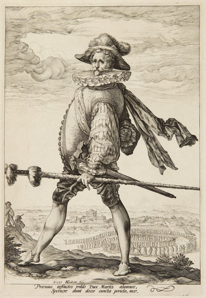 Kapitán pěchoty od Hendrick Goltzius