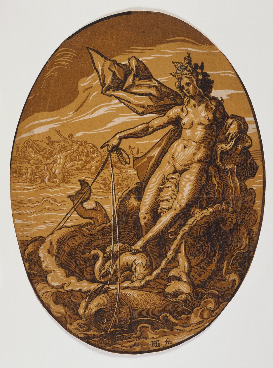 Amfitríté od Hendrick Goltzius