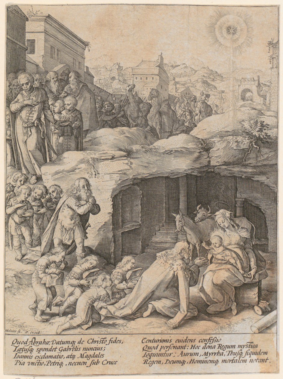 Klanění tří králů od Hendrick Goltzius