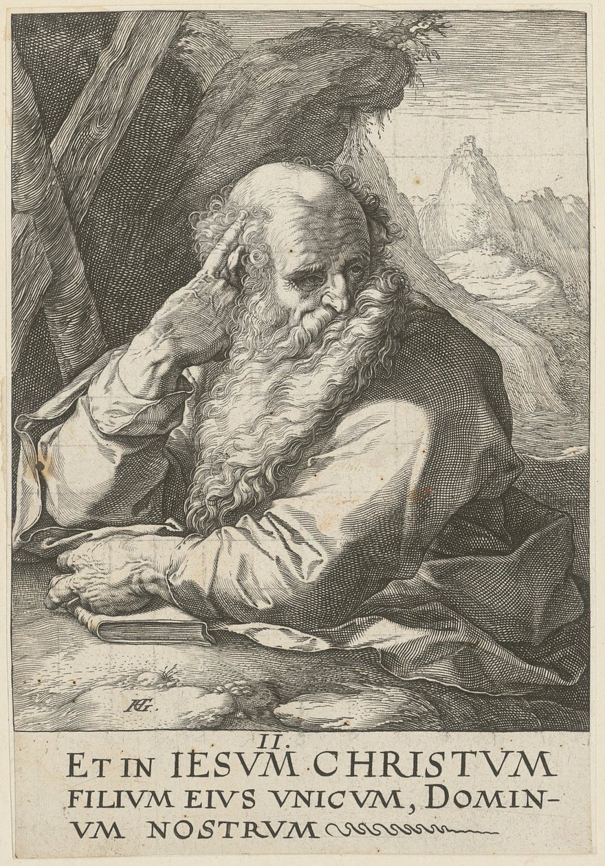 Andreas, list 2 ze série „Kristus, dvanáct apoštolů a Pavel“ od Hendrick Goltzius