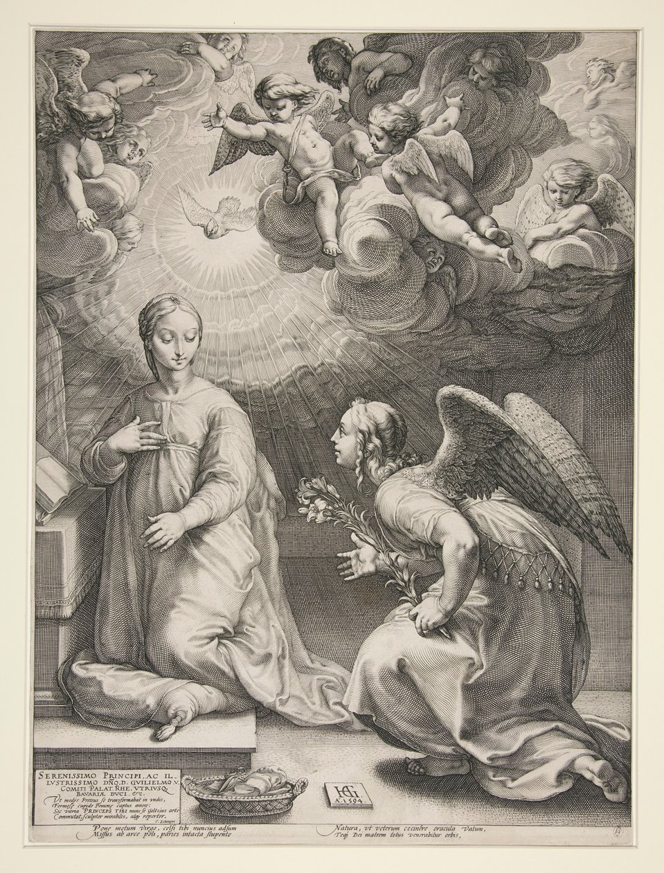 Zvěstování od Hendrick Goltzius