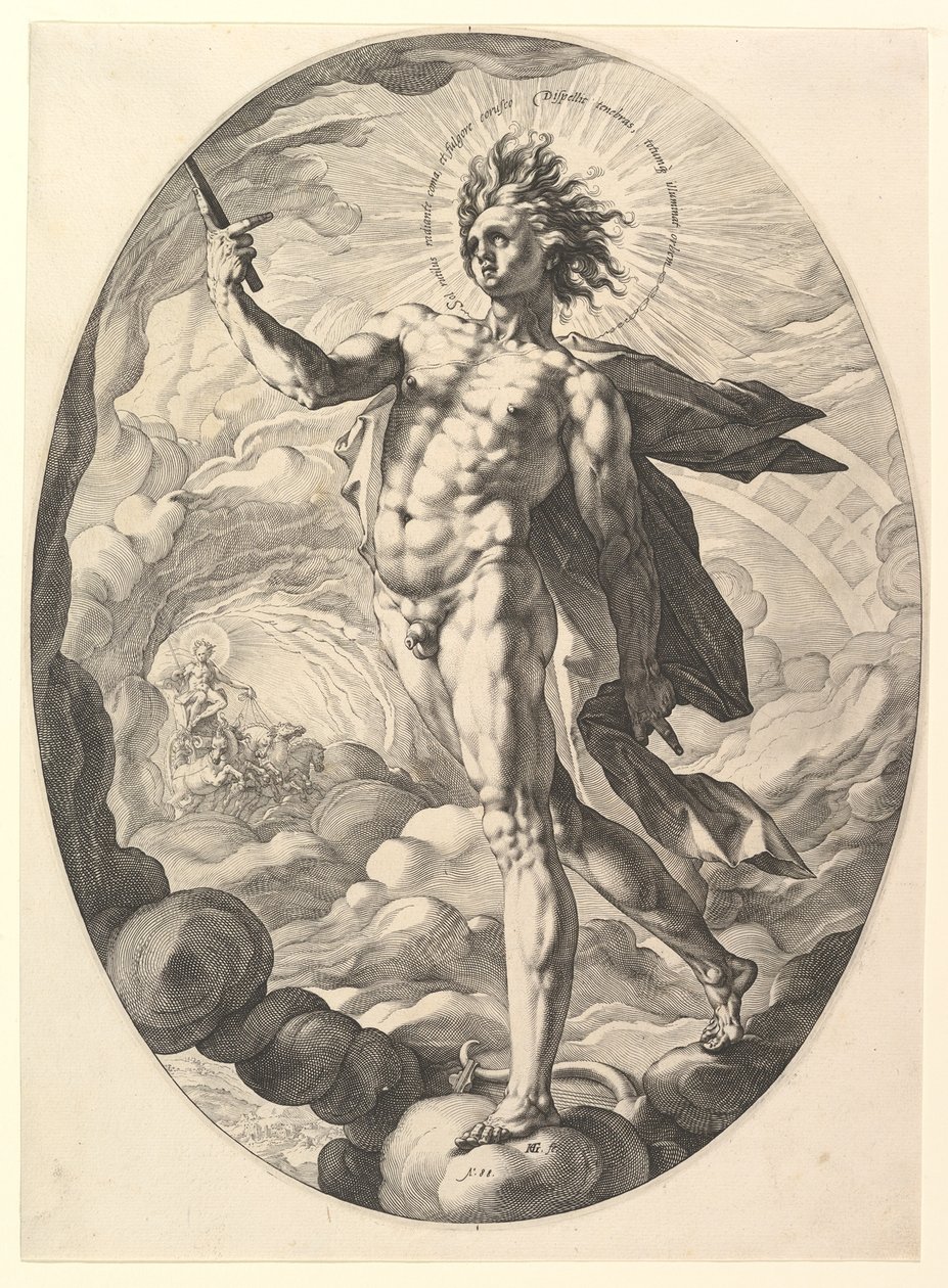 Apollón od Hendrick Goltzius