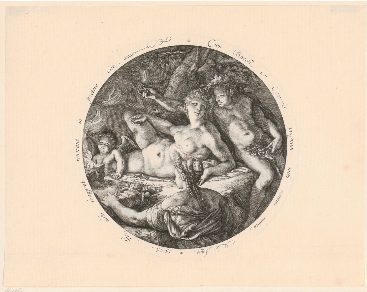 Bacchus, Ceres a Venuše od Hendrick Goltzius