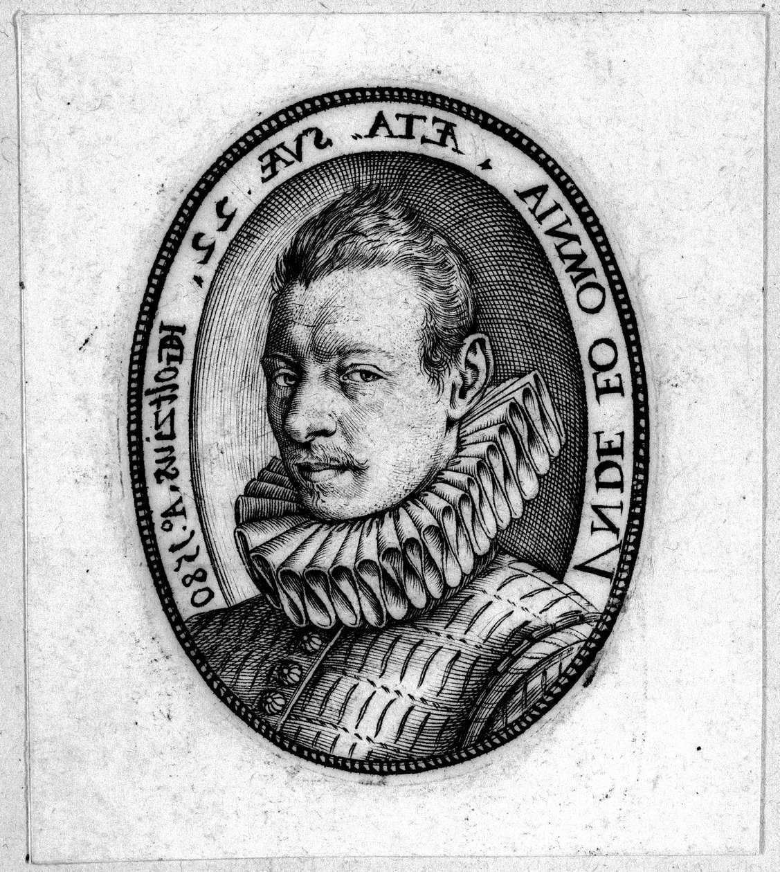 Portrétní busta muže od Hendrick Goltzius