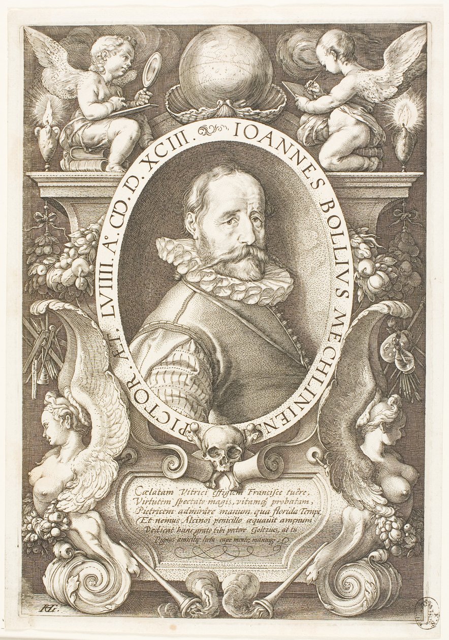 Bol, Hans (1534-1593) malíř Malines, od roku 1591 v Amsterdamu od Hendrick Goltzius