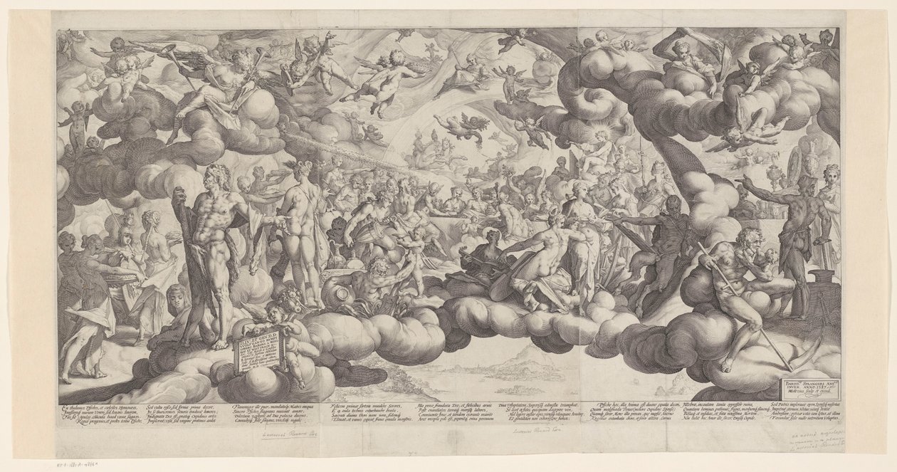 Svatba Amora a Psyché od Hendrick Goltzius