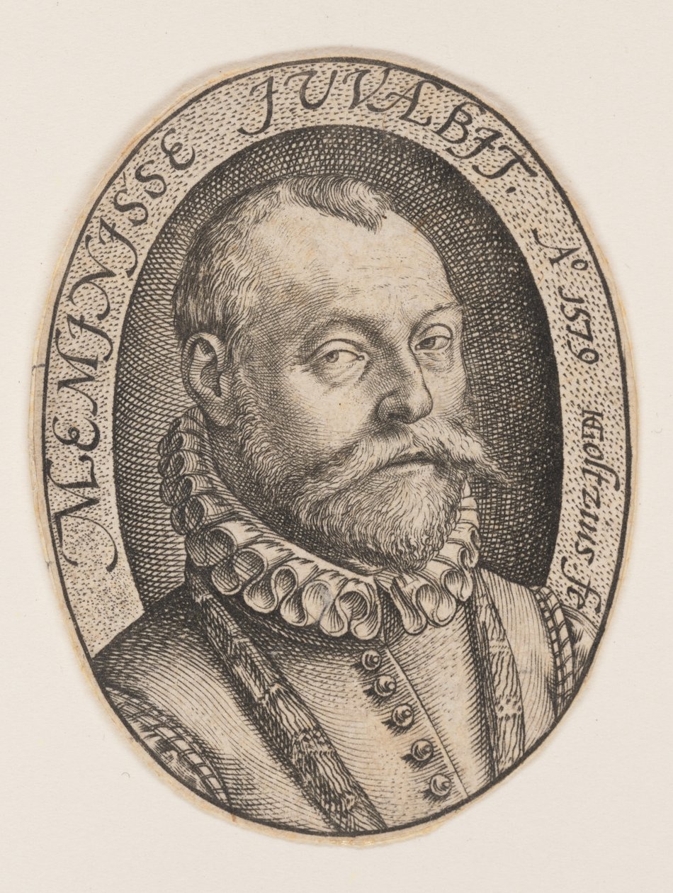 Busta muže stojícího vpravo od Hendrick Goltzius