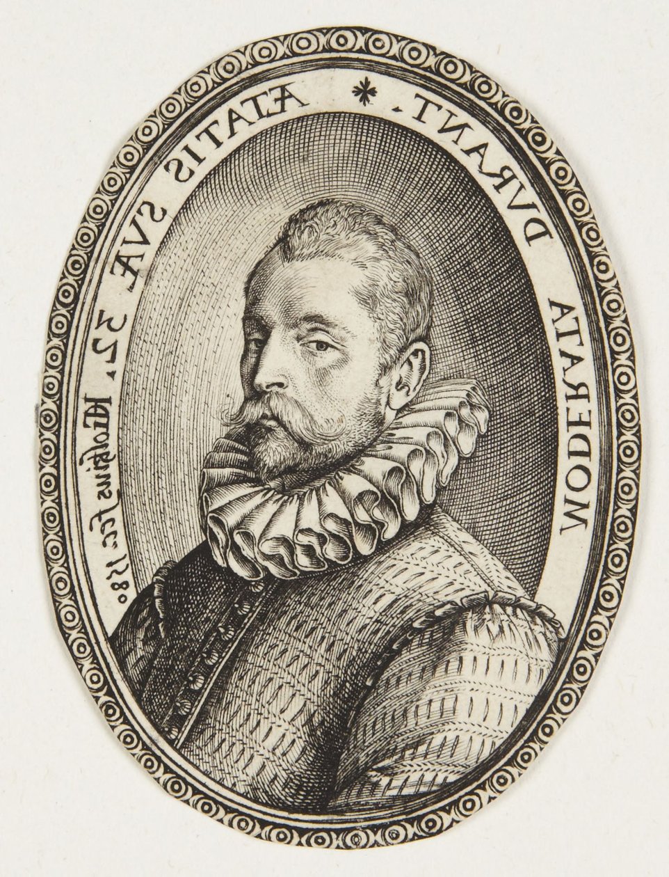 Busta muže obráceného doleva od Hendrick Goltzius