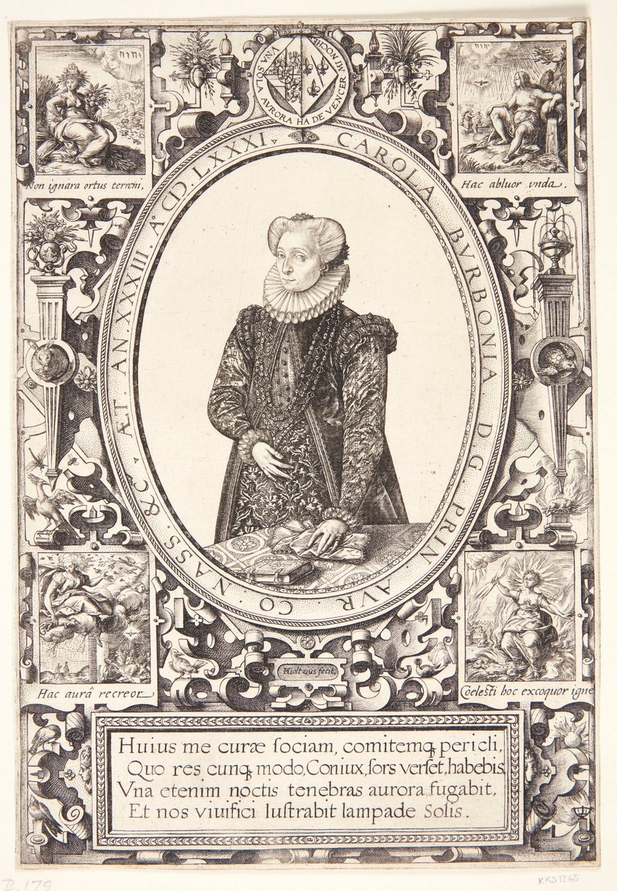 Charlotte z Bourbonu od Hendrick Goltzius