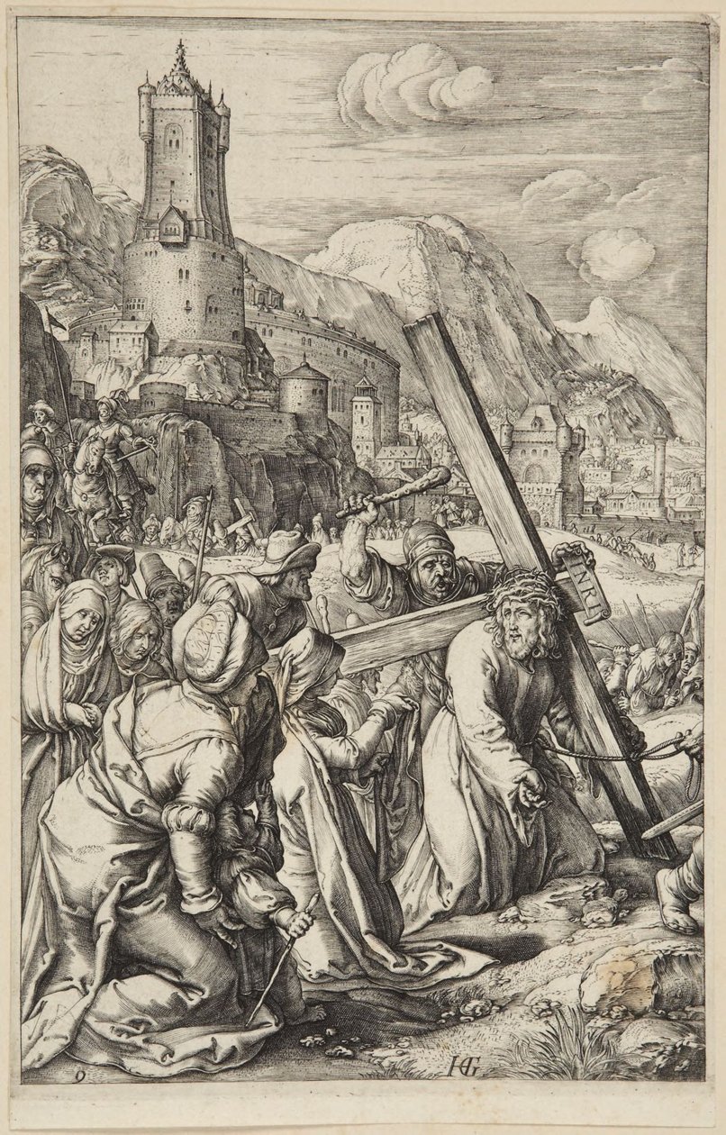 Kristus nesoucí kříž od Hendrick Goltzius