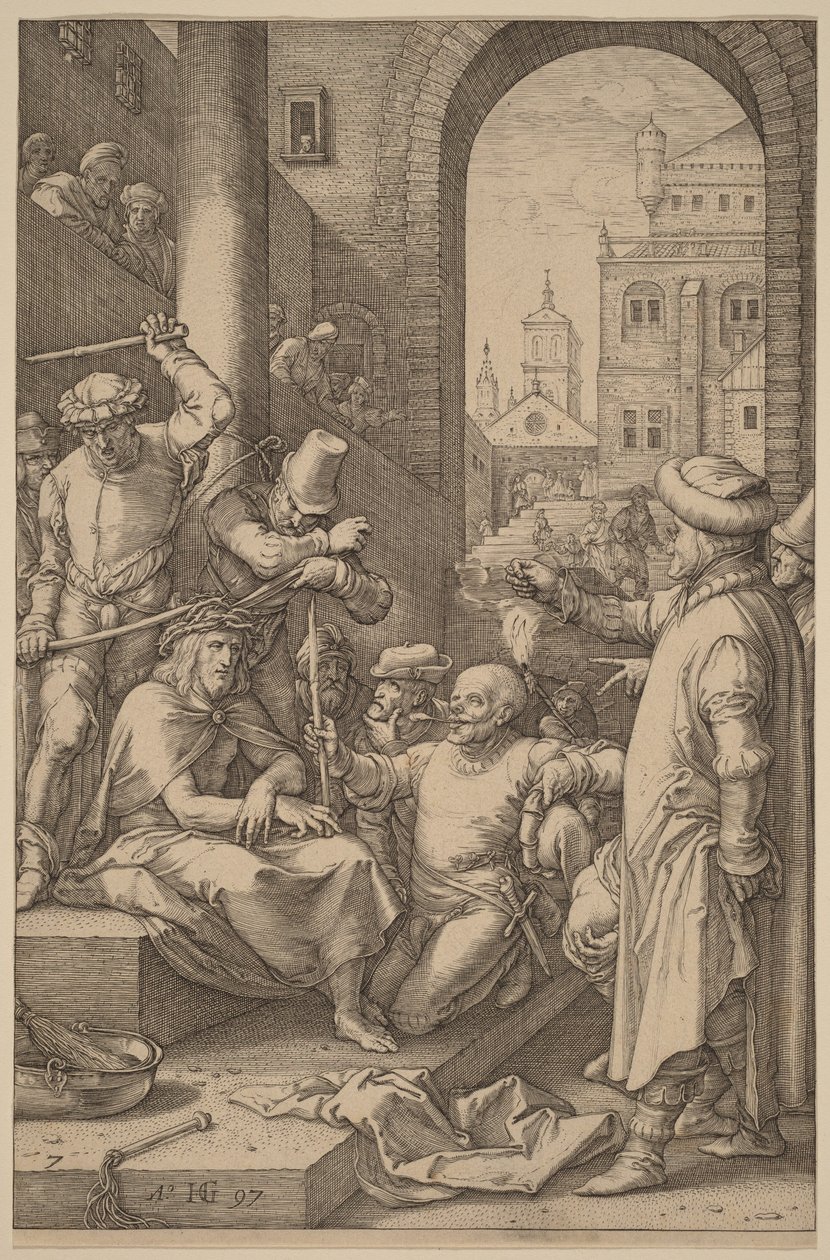 Kristus s trnovou korunou od Hendrick Goltzius