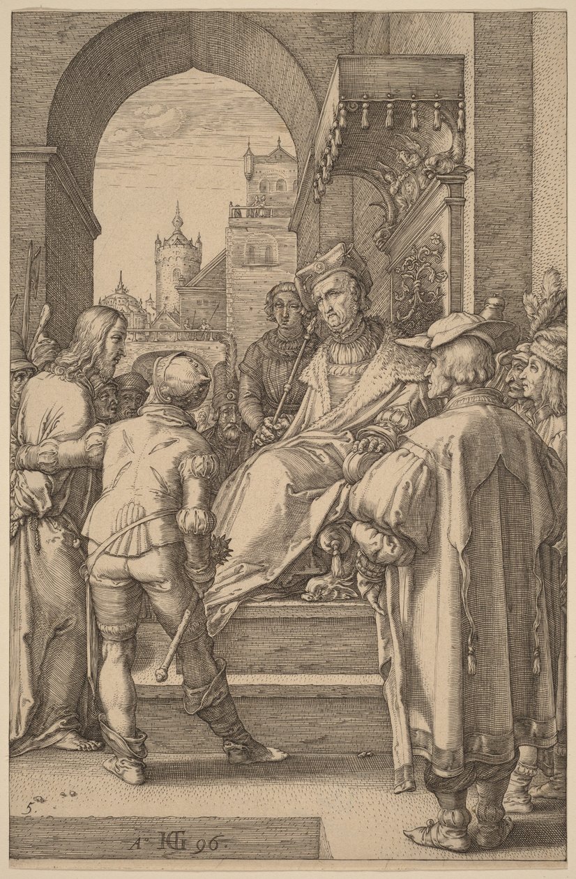 Kristus před Pilátem od Hendrick Goltzius