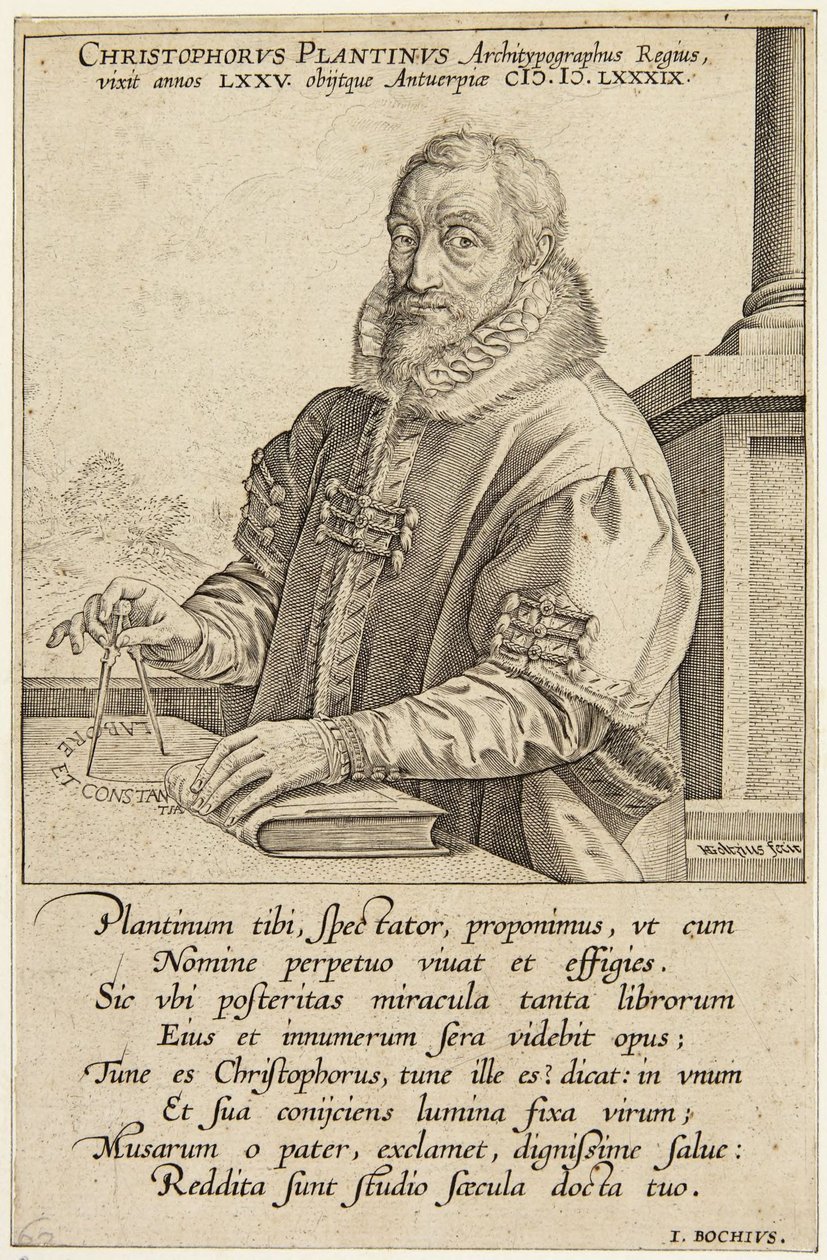 Christopher Plantin od Hendrick Goltzius