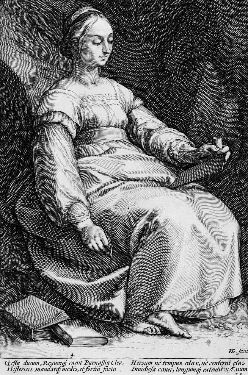 Kleió od Hendrick Goltzius