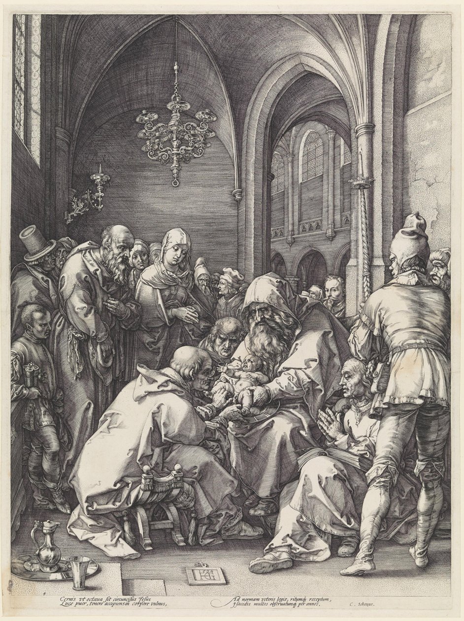 Obřízka od Hendrick Goltzius