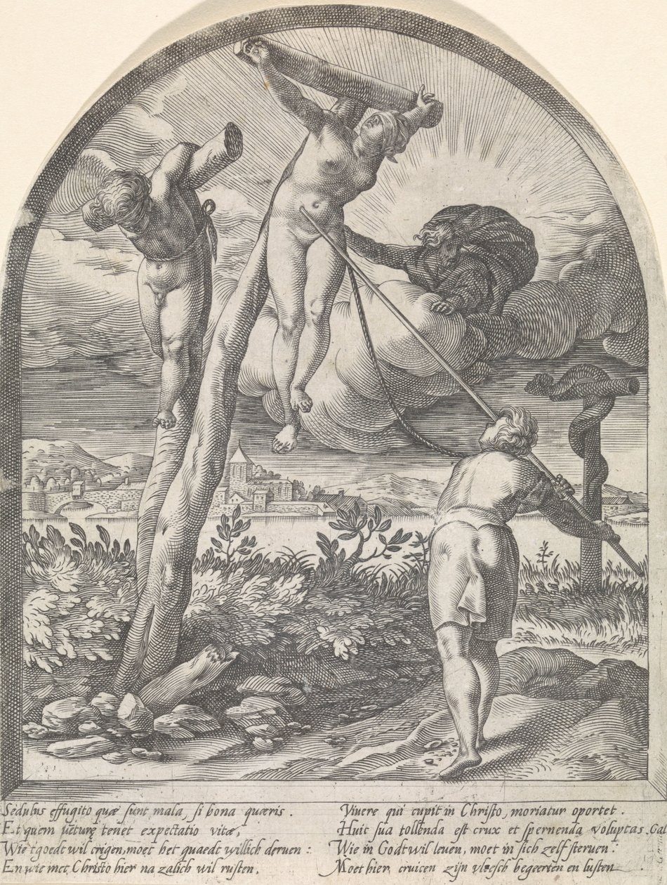 Člověk musí zabít své touhy Duchovní lovy (název série) od Hendrick Goltzius