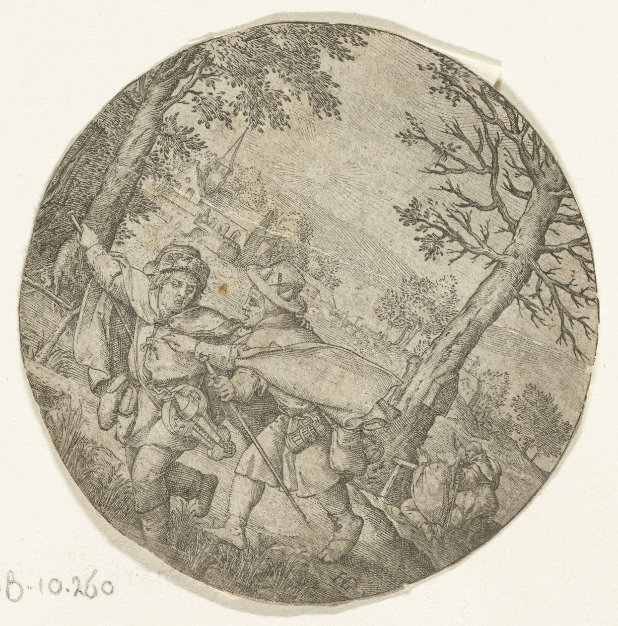 Slepý vede slepého od Hendrick Goltzius