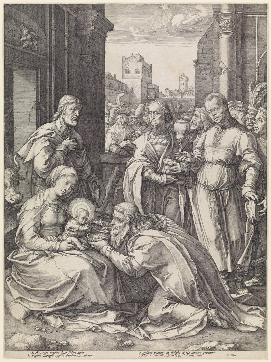 Tři králové od Hendrick Goltzius
