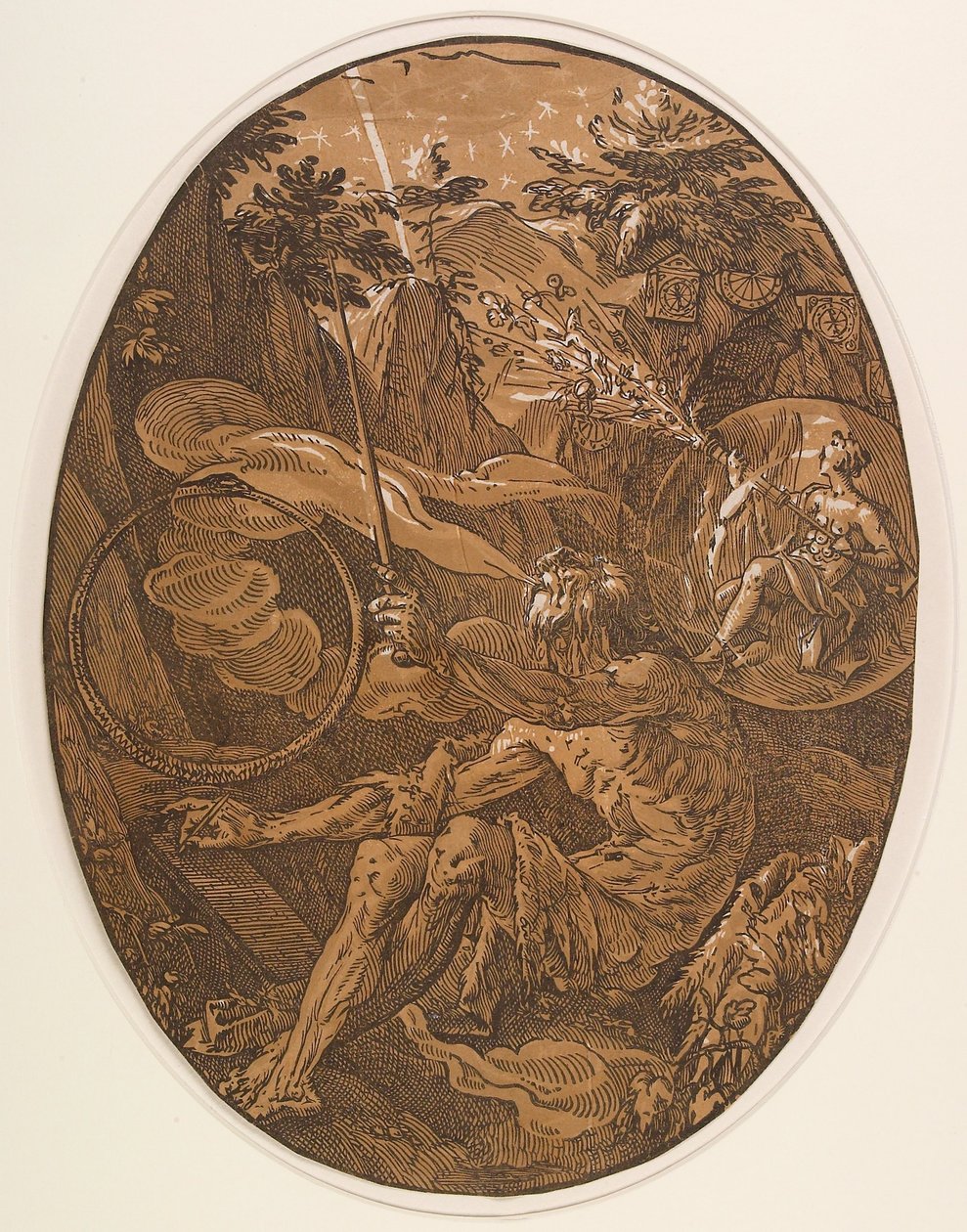 Demogorgon in der Höhle der Ewigkeit od Hendrick Goltzius