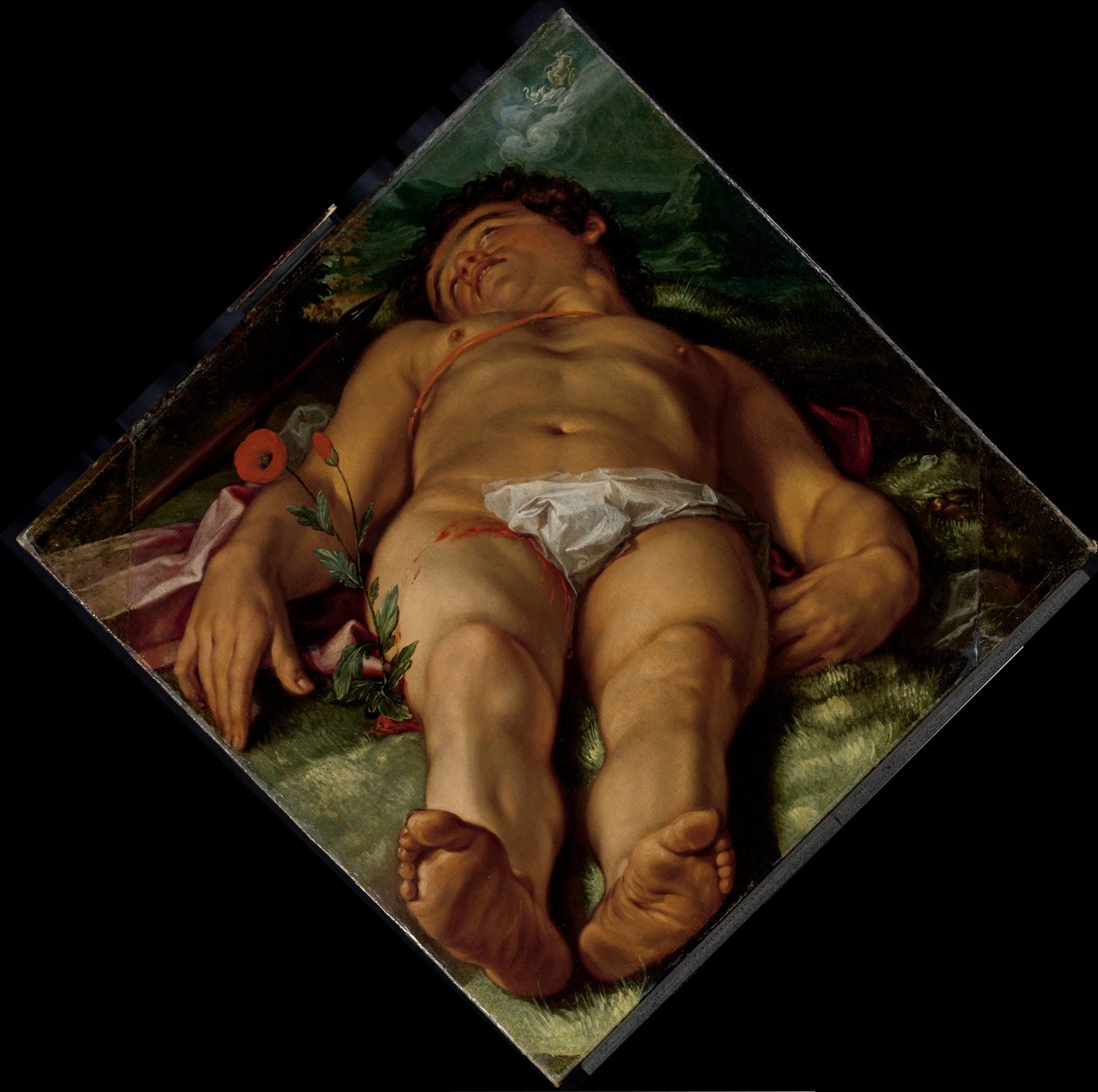 Umírající Adonis od Hendrick Goltzius