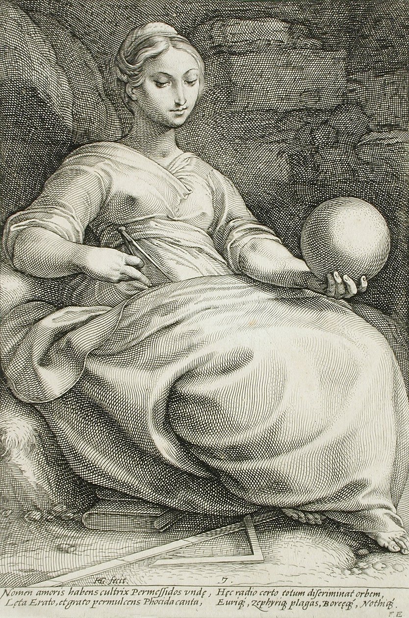 Erato od Hendrick Goltzius