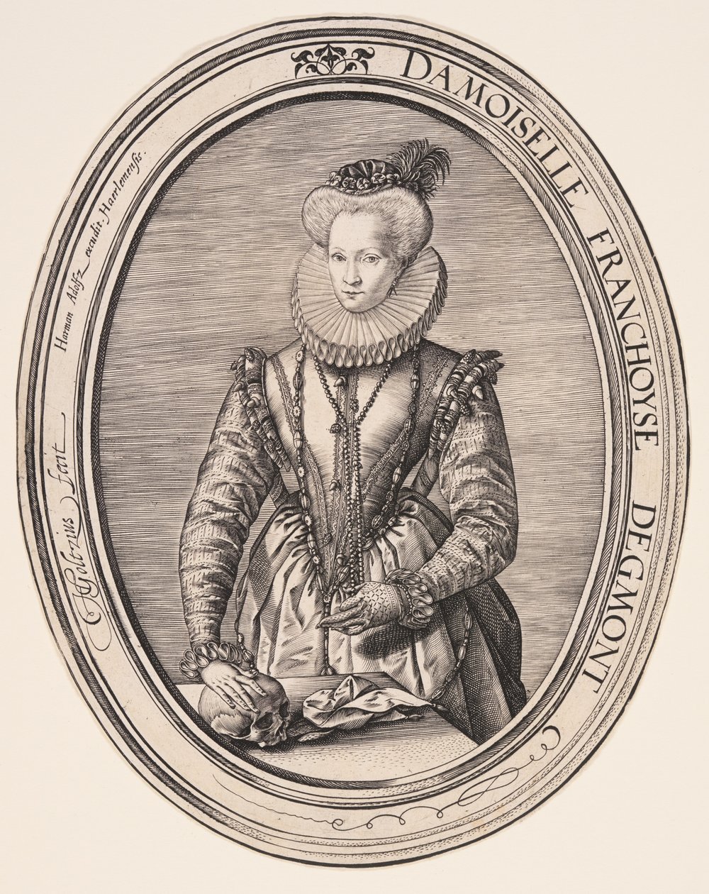 Françoise van Egmond od Hendrick Goltzius