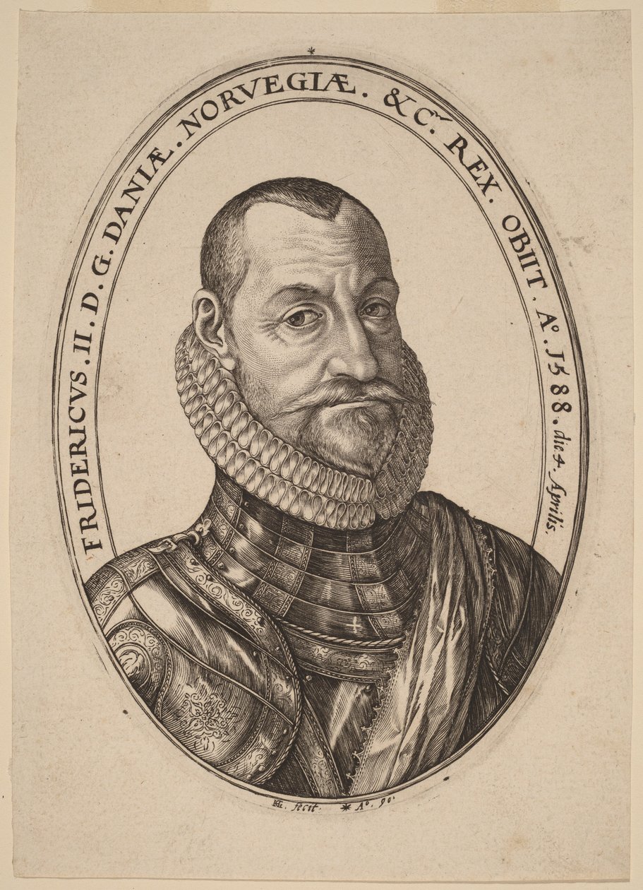 Fridrich II., král Dánska a Norska od Hendrick Goltzius