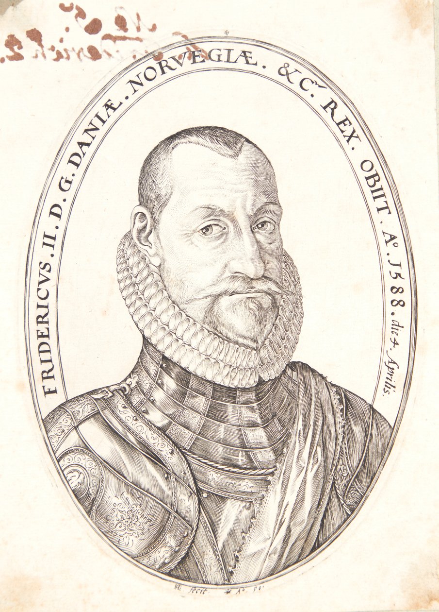 Fridrich II., král Dánska a Norska od Hendrick Goltzius
