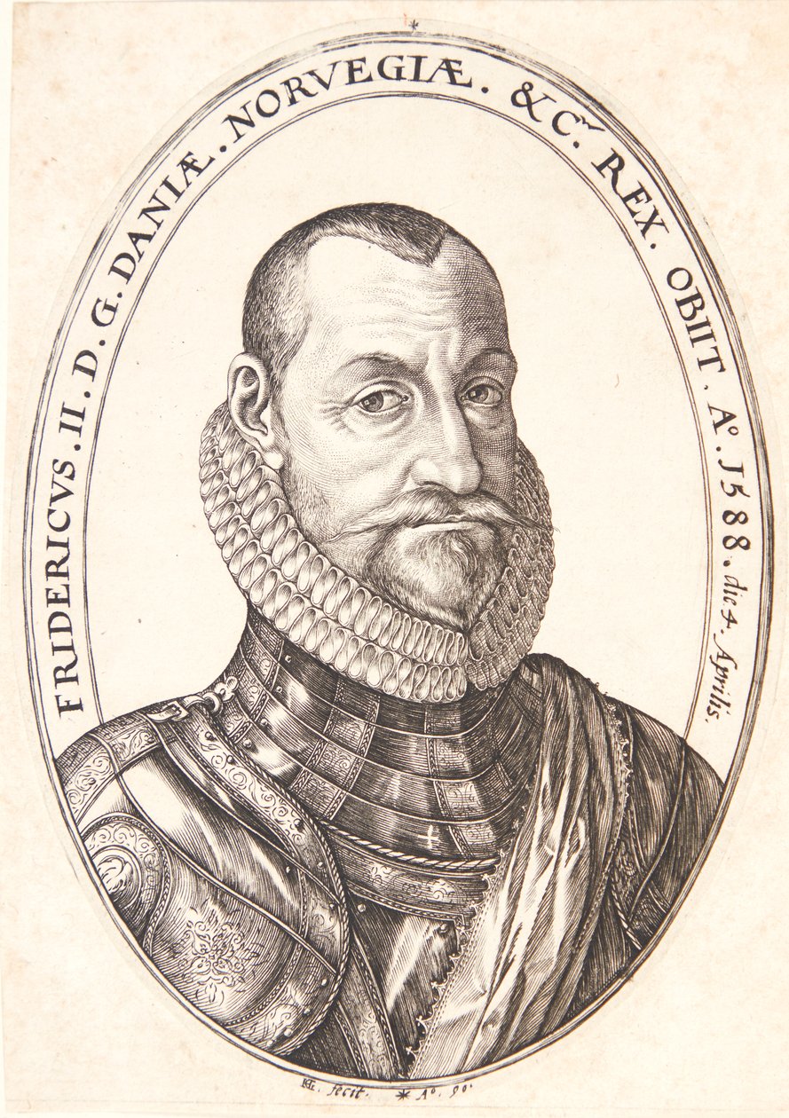 Fridrich II., král Dánska a Norska od Hendrick Goltzius