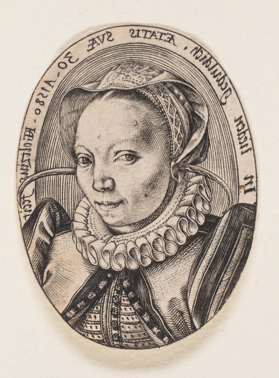 Grietgen Jansdochter, manželka umělce od Hendrick Goltzius