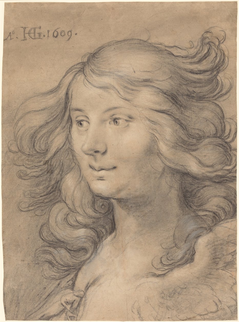 Hlava sirény od Hendrick Goltzius