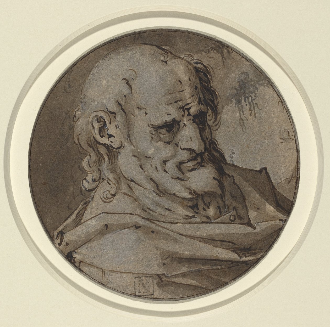 Hlava apoštola od Hendrick Goltzius