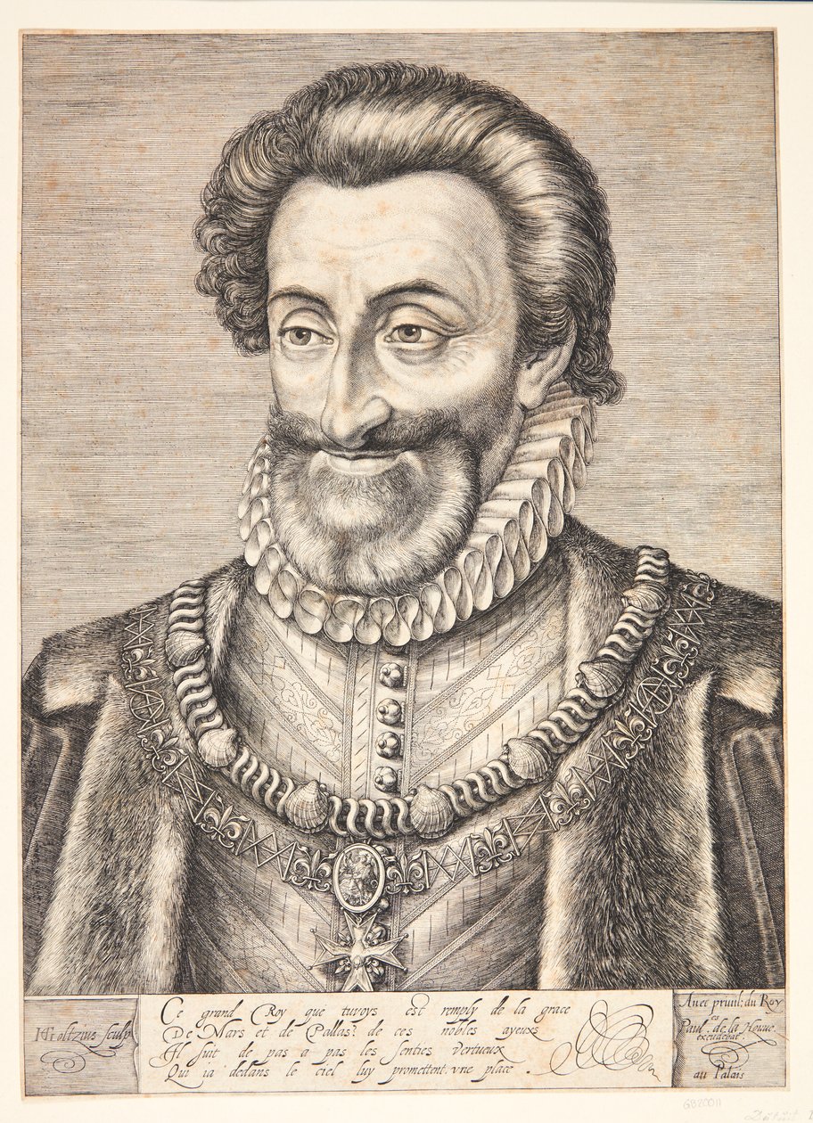 Henrik IV., král Francie od Hendrick Goltzius