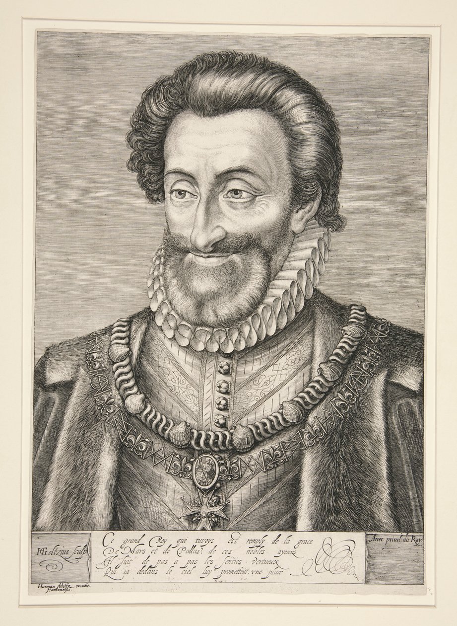 Jindřich IV., král Francie a Navarry od Hendrick Goltzius