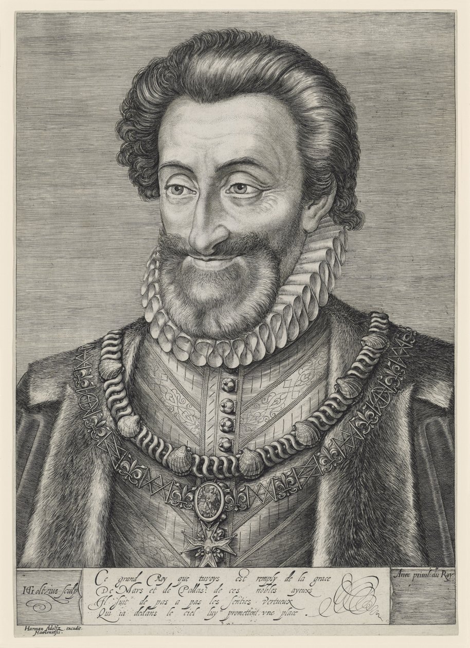 Jindřich IV., král Francie a Navarry od Hendrick Goltzius