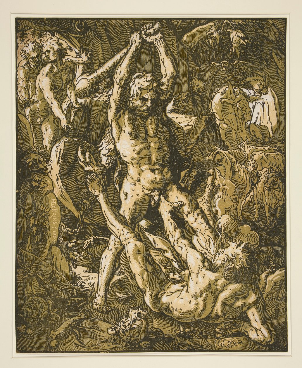 Hercules Killing Cacus od Hendrick Goltzius
