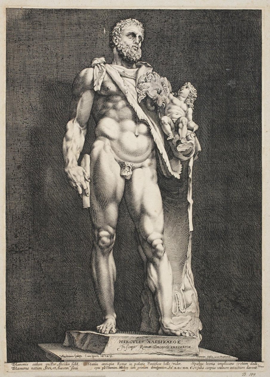 Herkules a Telefos od Hendrick Goltzius