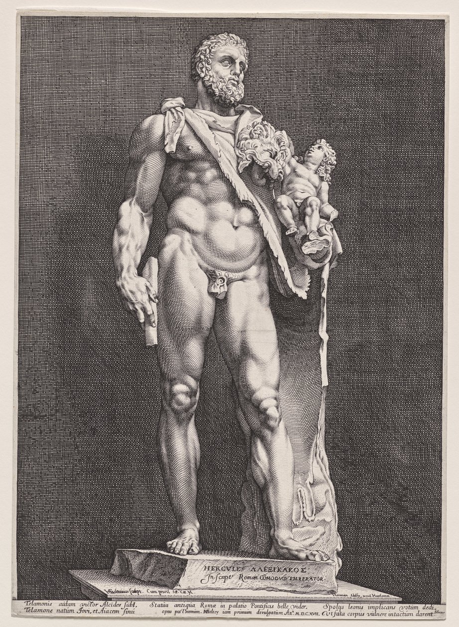 Herkules a Telephos od Hendrick Goltzius