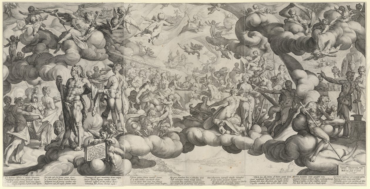Svatba Amora a Psyché od Hendrick Goltzius