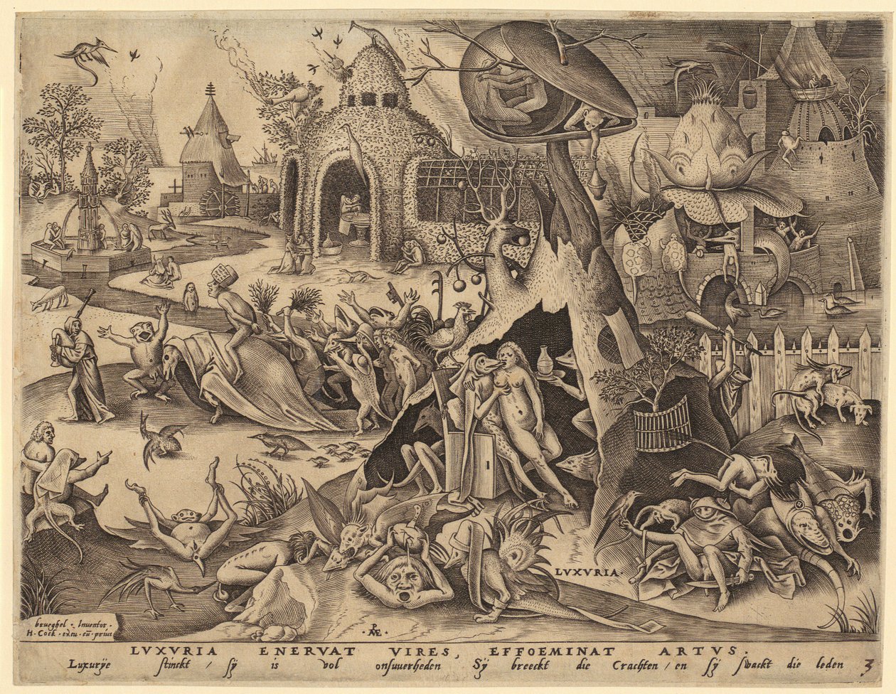 Horatius Cocles, list 2 ze série „Římští hrdinové“ od Hendrick Goltzius