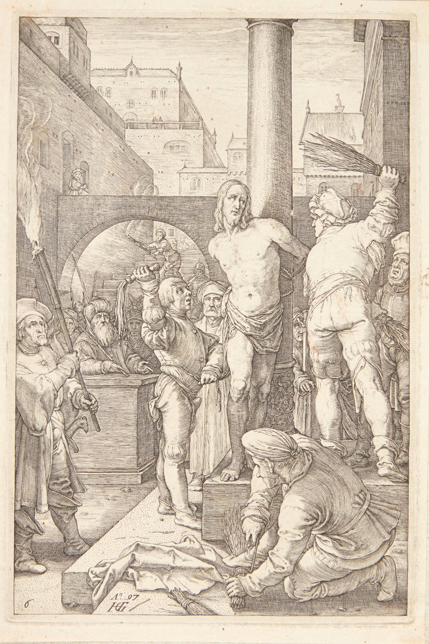 Stahování z kůže od Hendrick Goltzius