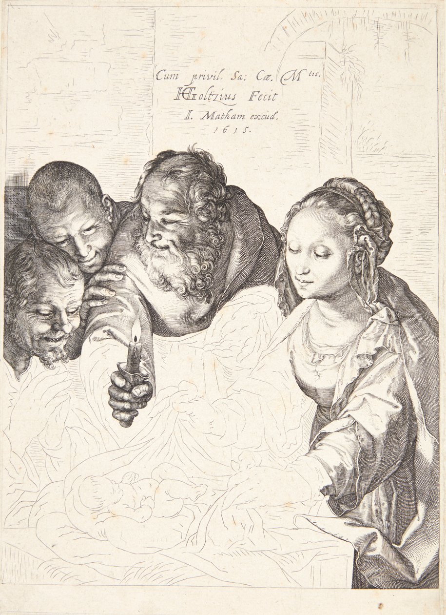 Klanění pastýřů od Hendrick Goltzius
