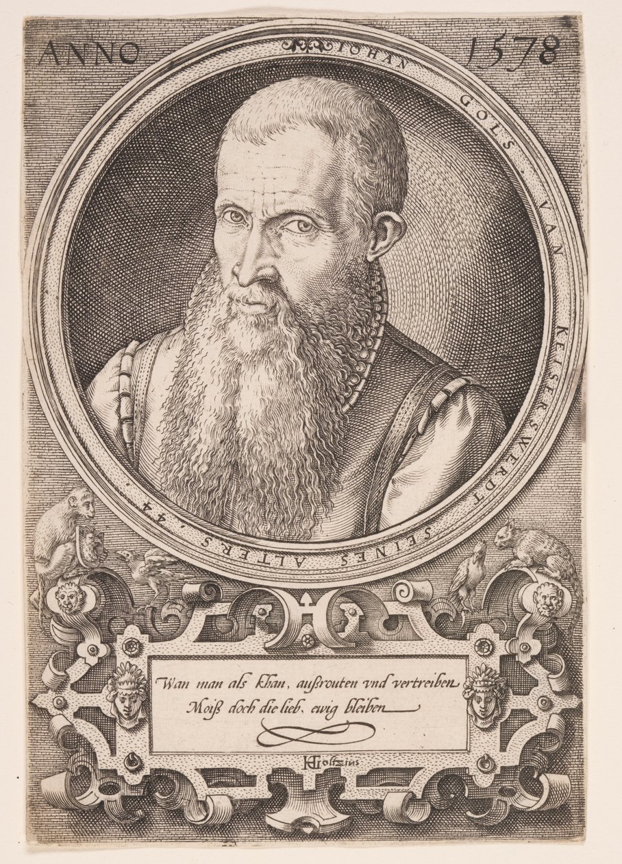 Jan Goltz II, otec umělce od Hendrick Goltzius