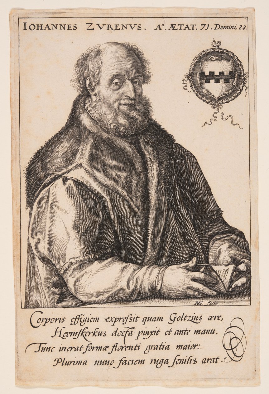 Jan van Zuren, purkmistr Haarlemu od Hendrick Goltzius