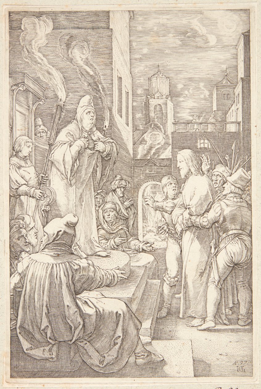Ježíš za Radu od Hendrick Goltzius