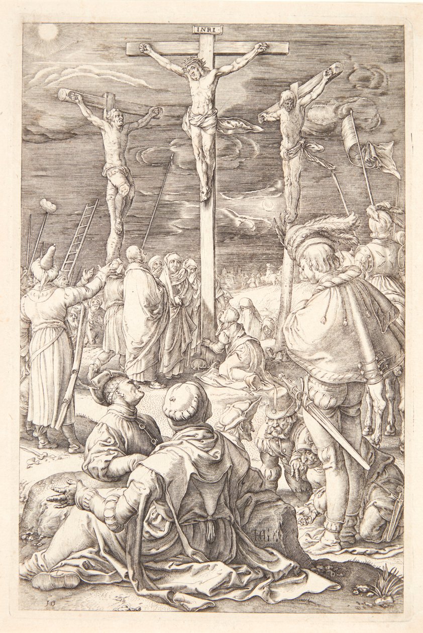 Ježíš na kříži od Hendrick Goltzius