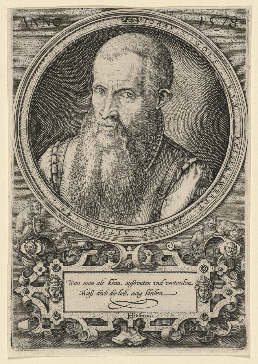 Johan Gols [Umělcův otec] od Hendrick Goltzius