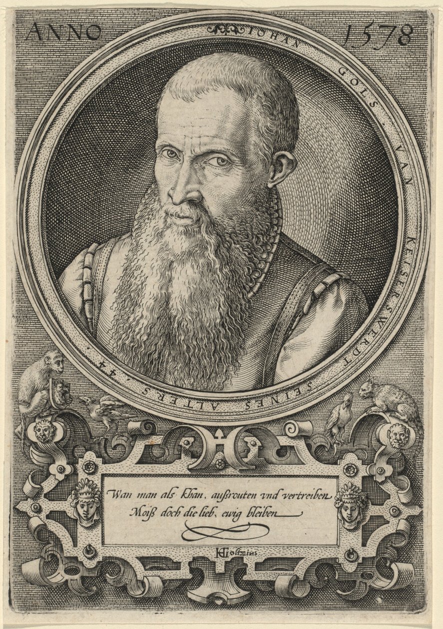 Johan Gols [umělcův otec] od Hendrick Goltzius