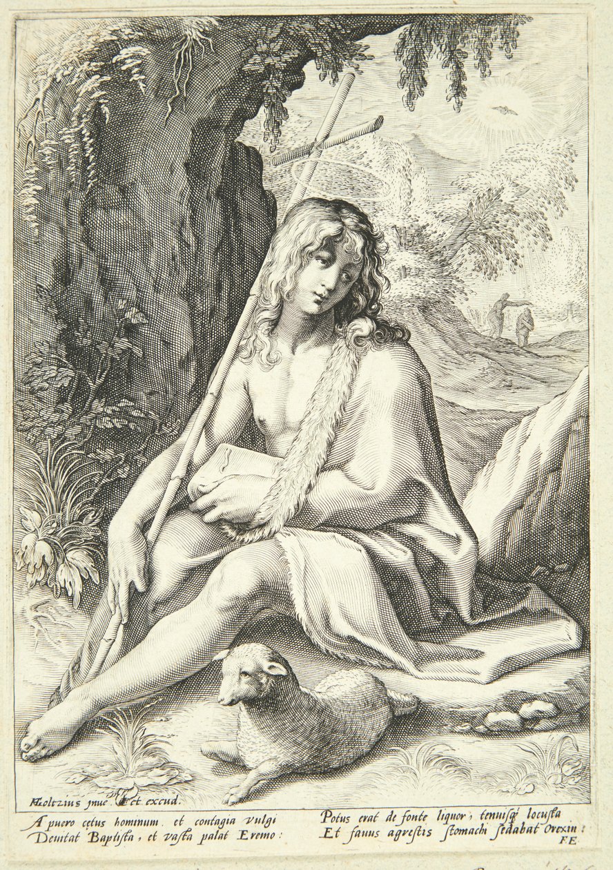 Jana Křtitele na poušti od Hendrick Goltzius